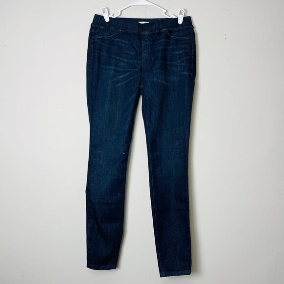 Eileen Fisher Jeggings Women Small Petite Dark Wash Denim Look Stretch Comfy - Picture 1 of 12
